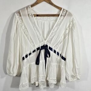 Linjia Shop White Lace Top